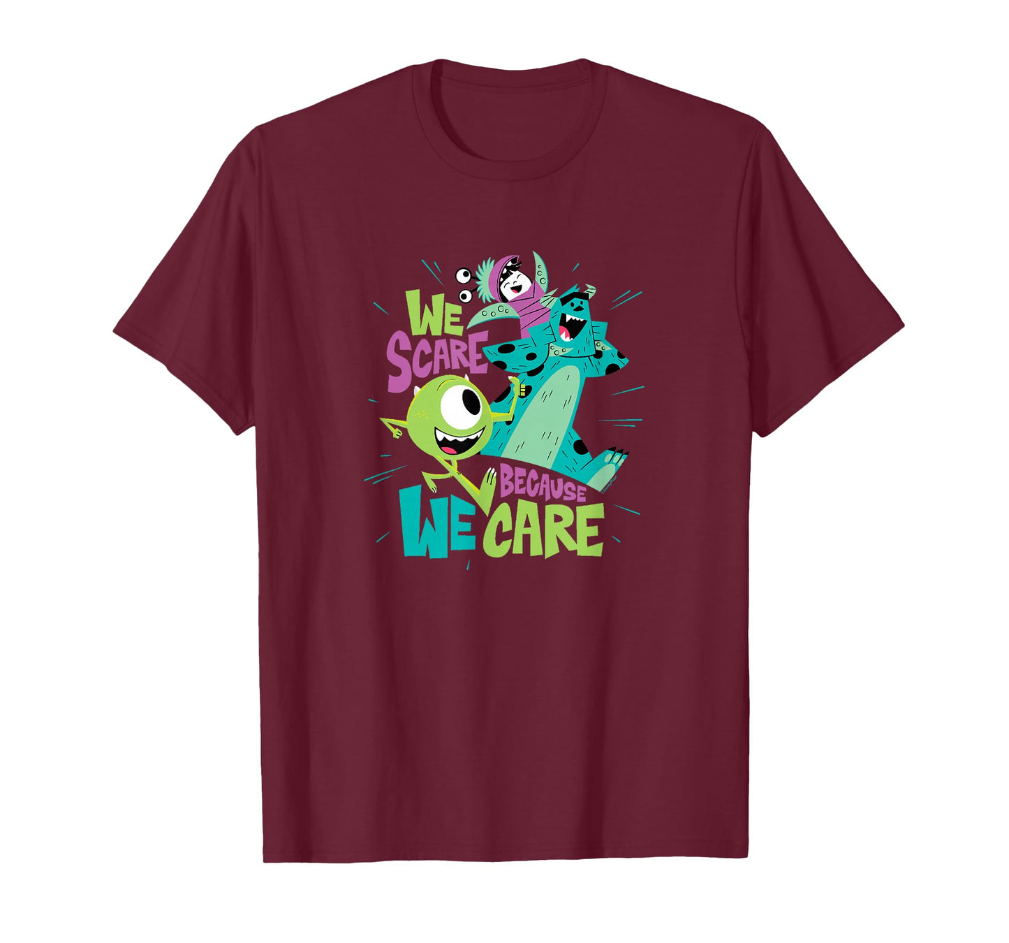 Disney Pixar: Monsters, Inc. - We Scare Because We Care T-Shirt