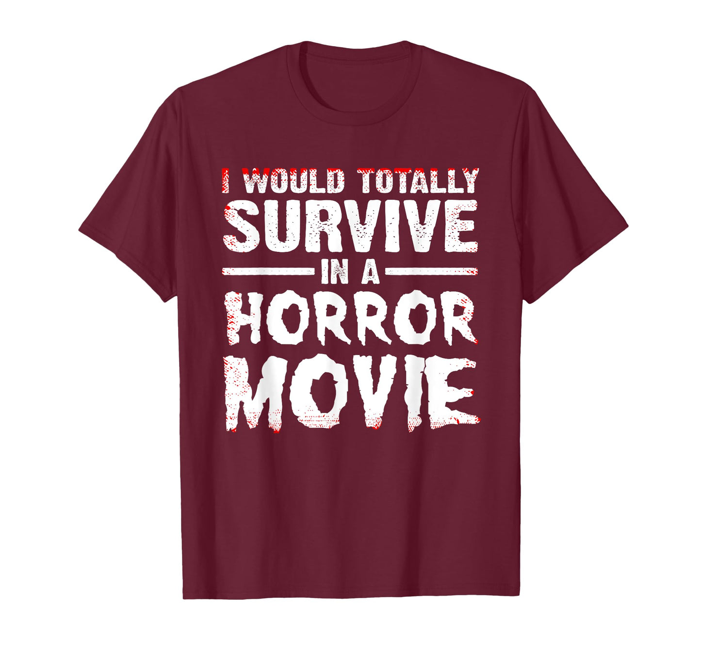 Funny Horror Movie Art for Men Women Halloween Scary Movies T-Shirt