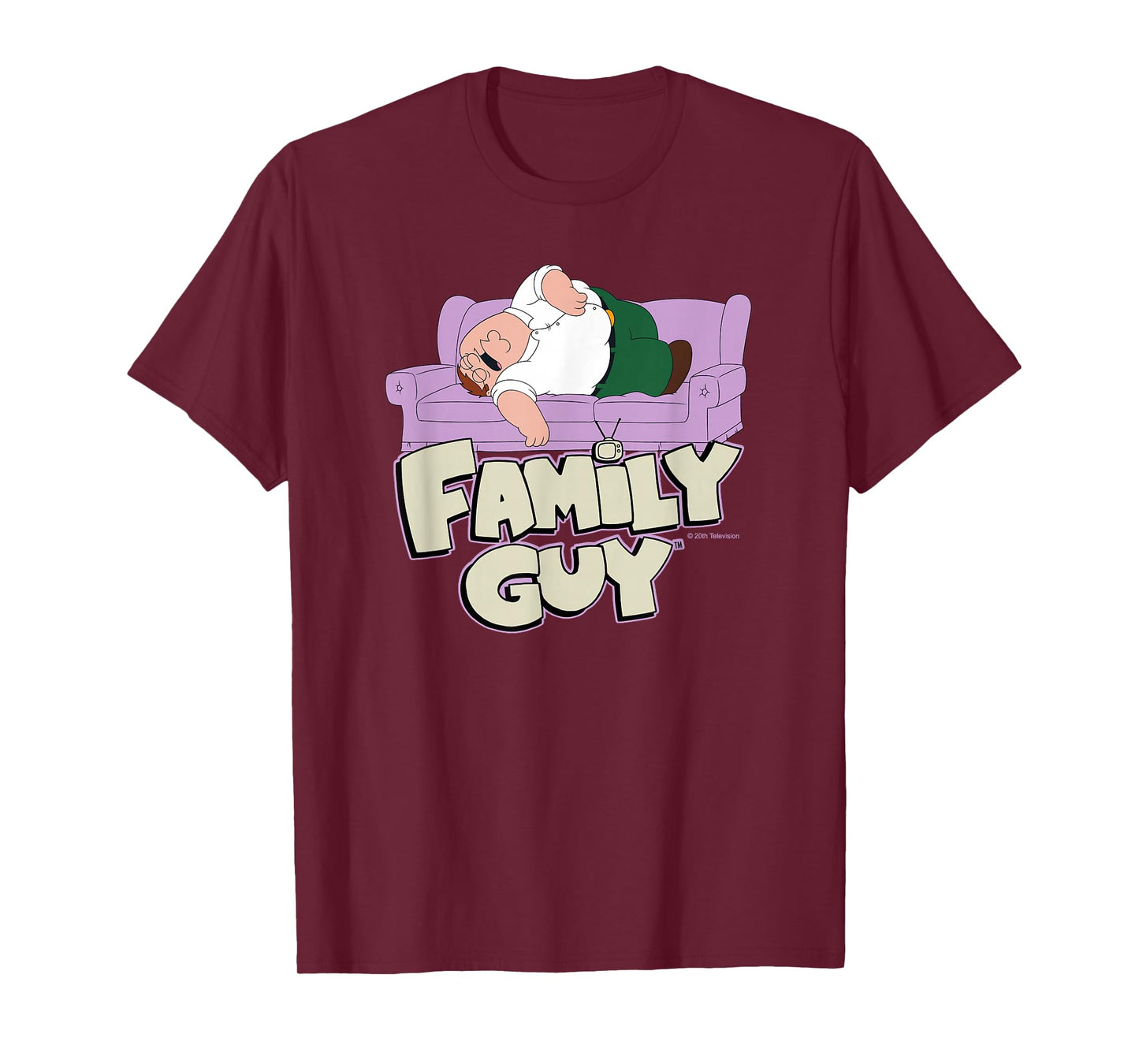 Family Guy Peter Griffin Couch Nap T-Shirt Small