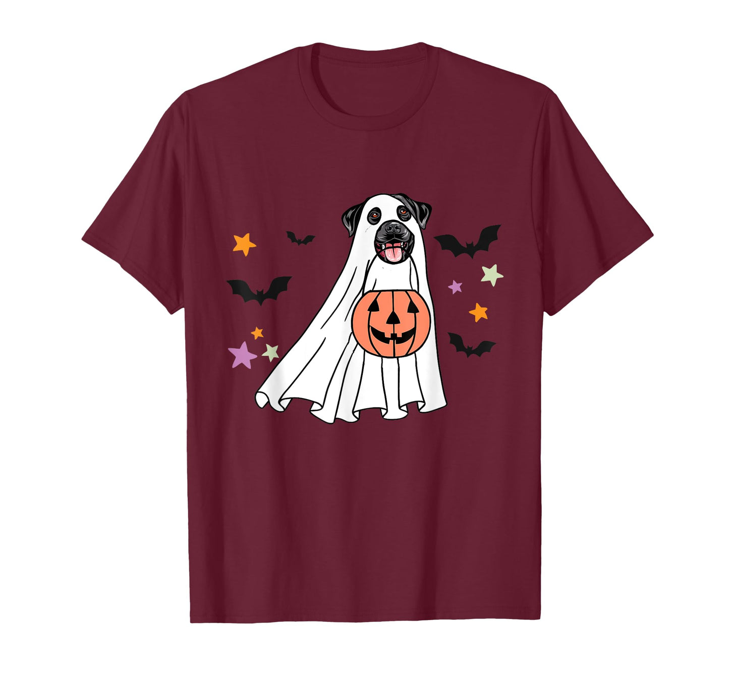 Ghost Black Labrador Retriever Boo Dog Halloween Costume T-Shirt