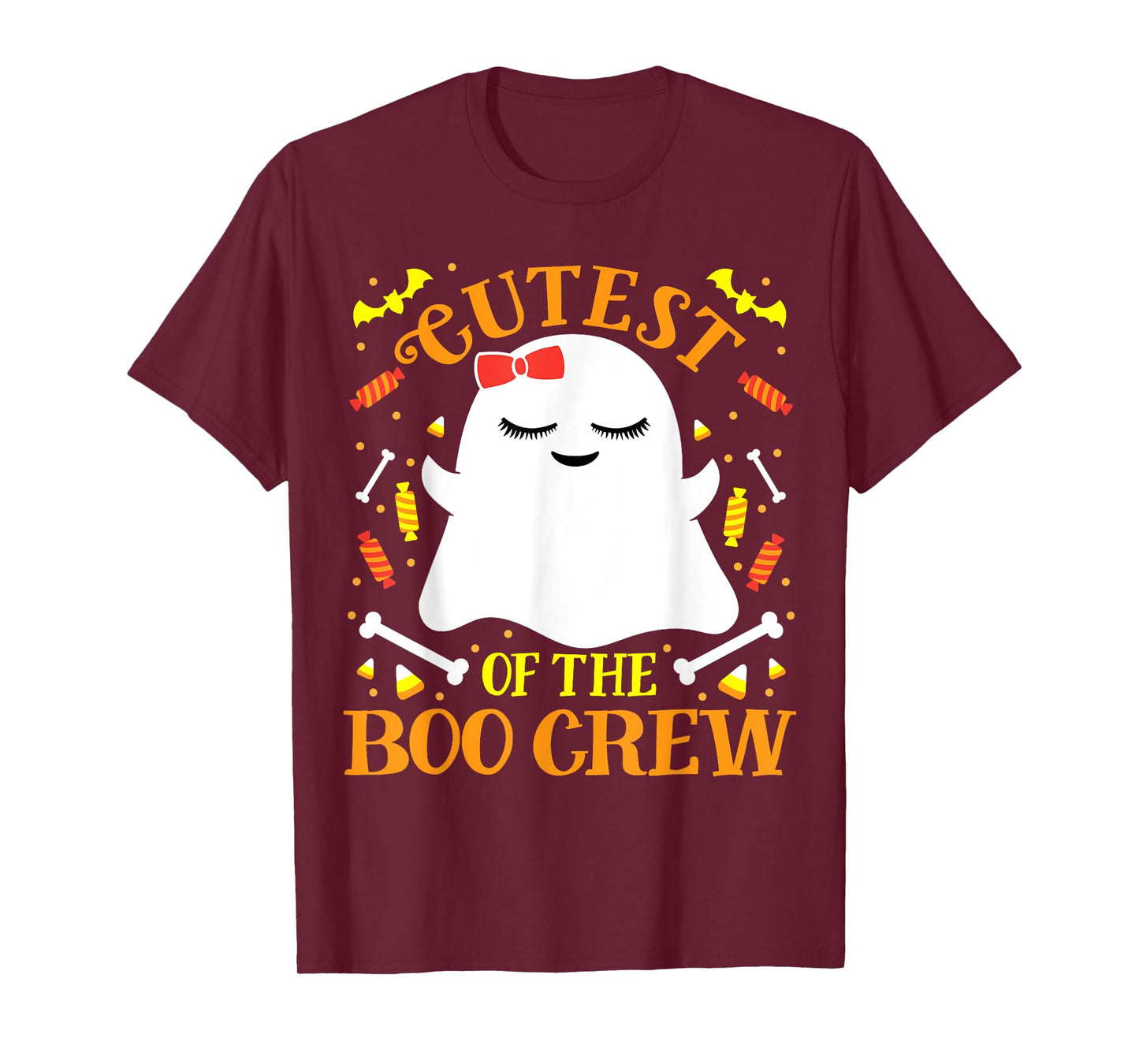 Cutest Boo Crew Ghost Matching Family Set Girls Halloween T-Shirt