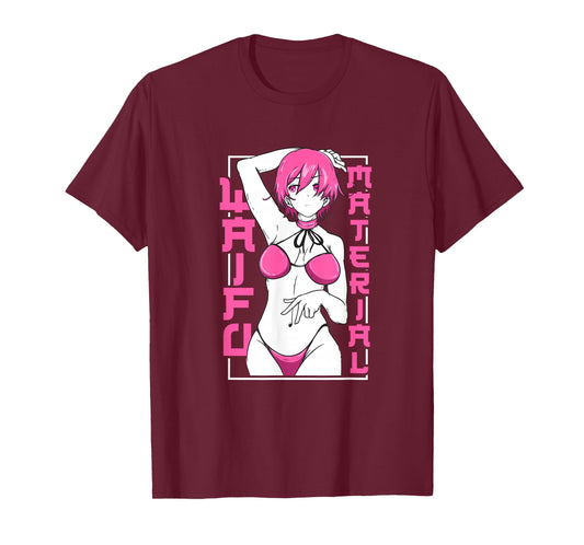 Japanese Anime Shirt Waifu Sexy Anime Girl Anime Lovers Weeb T-Shirt