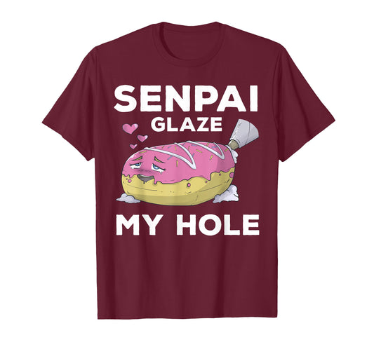 Otaku Ahegao Donut Pun Senpai Ecchi Etchi Hentai Funny Lewd T-Shirt