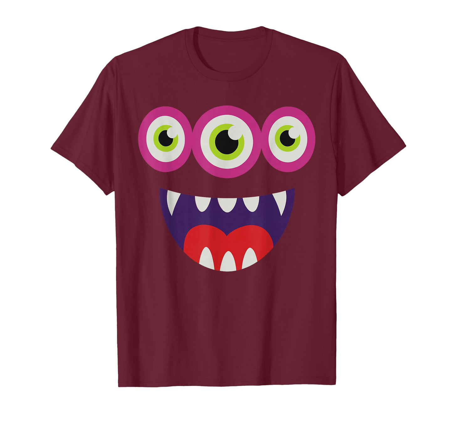 Monster Costume for Boys, Funny Three Eyes Halloween Cartoon T-Shirt