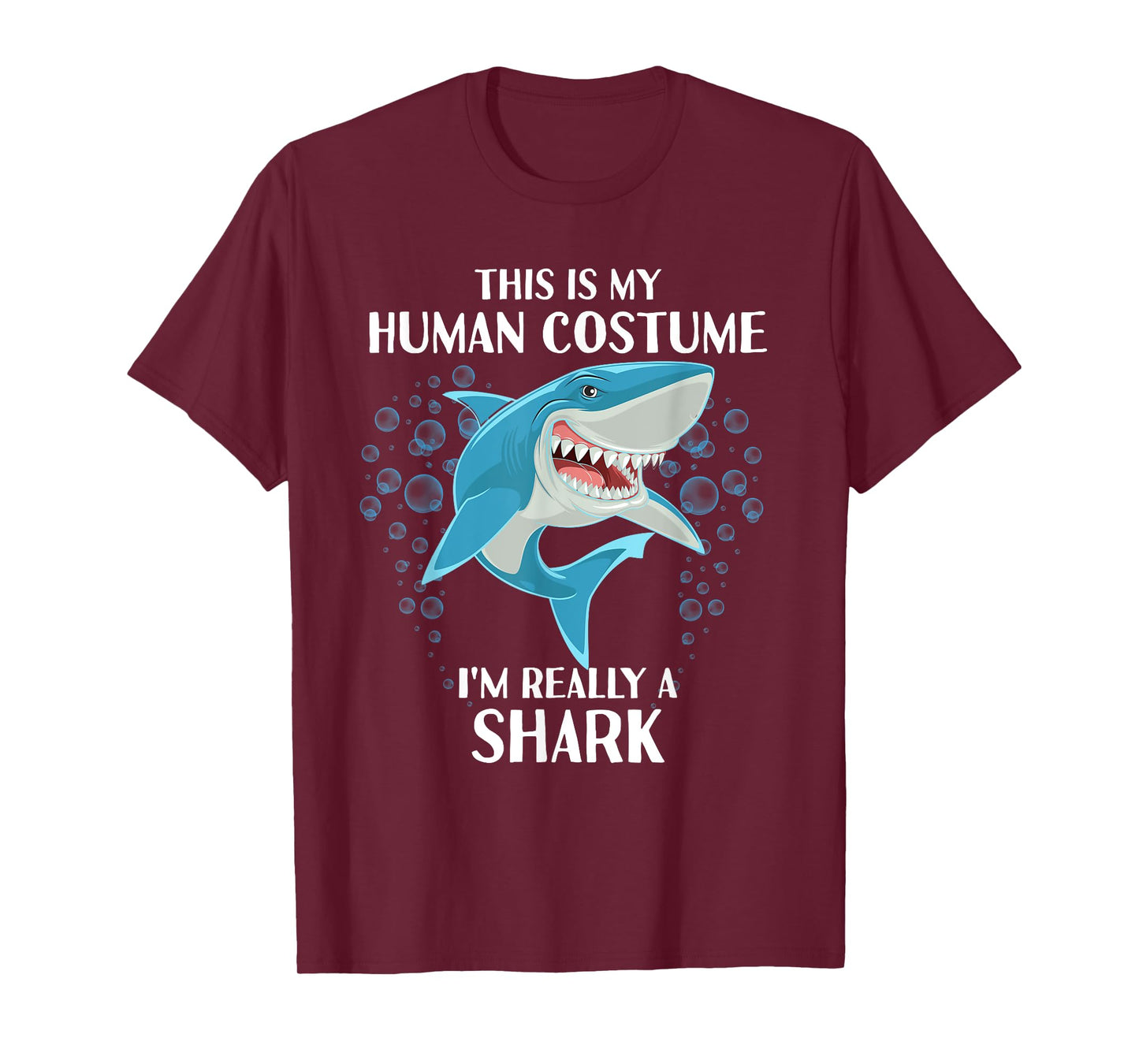 This is my Human Costume - Funny Halloween Shark T-Shirt