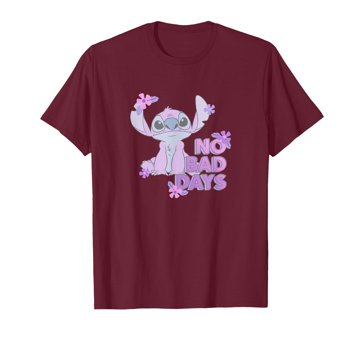Disney Lilo & Stitch No Bad Days Cute Stitch Chest Portrait T-Shirt