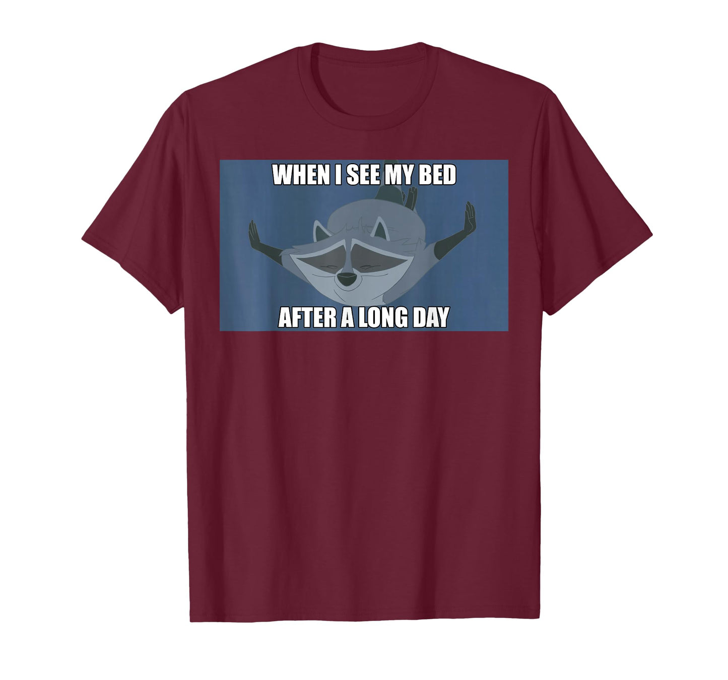 Disney Pocahontas Meeko When I See My Bed Meme T-Shirt