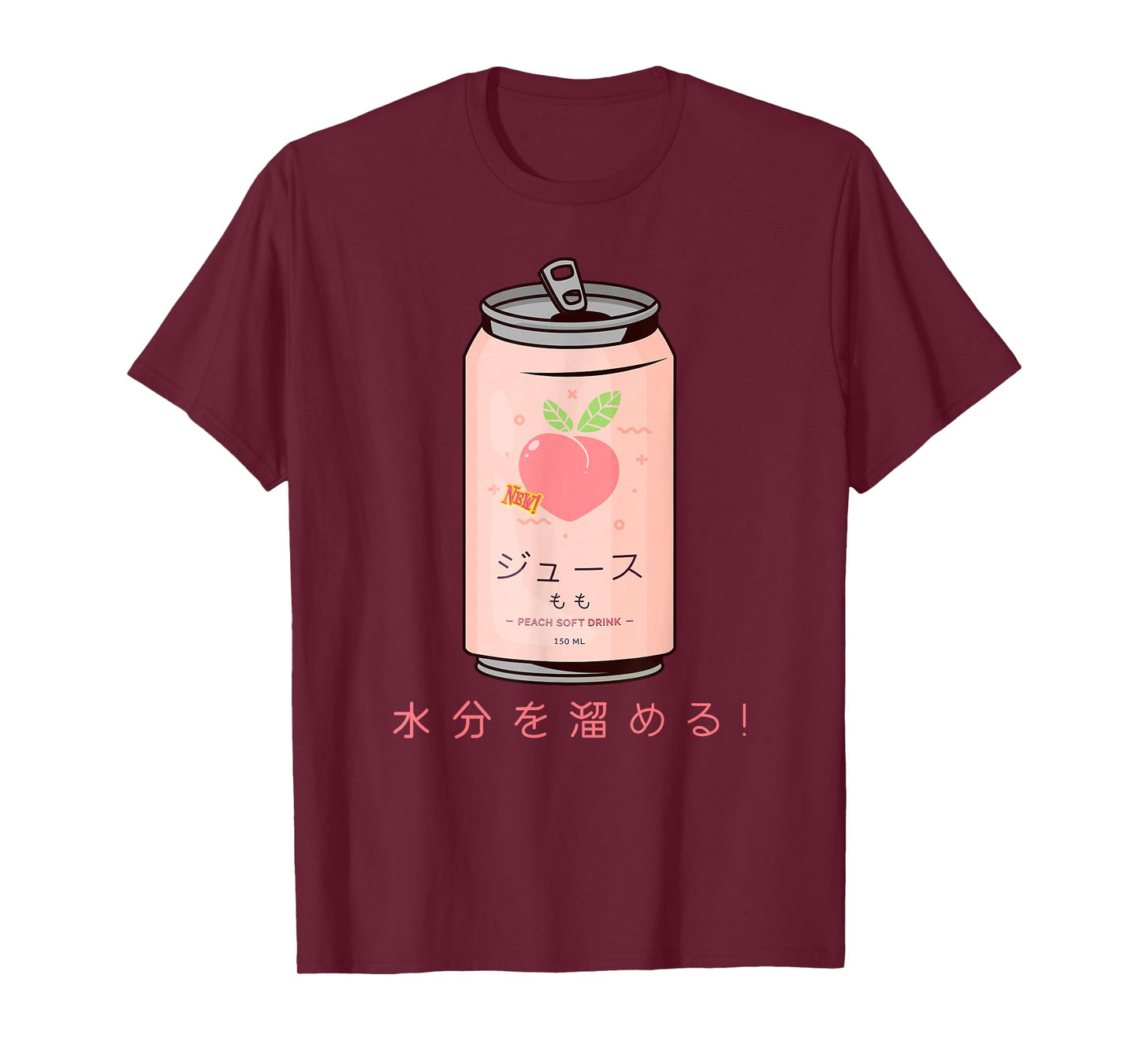 90s Japanese Aesthetic Peach Juice Can Aesthetic T-Shirt