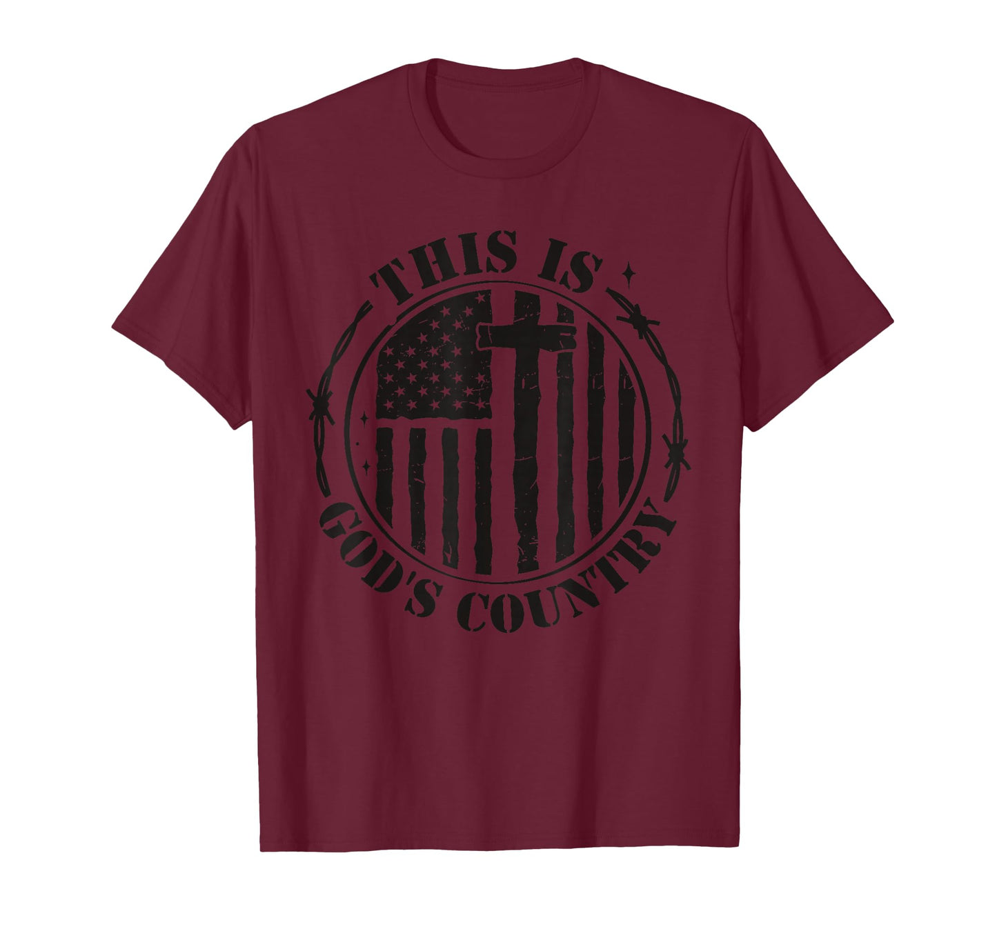 This Is God's USA Country Flag Patriotic Christian Faith USA T-Shirt