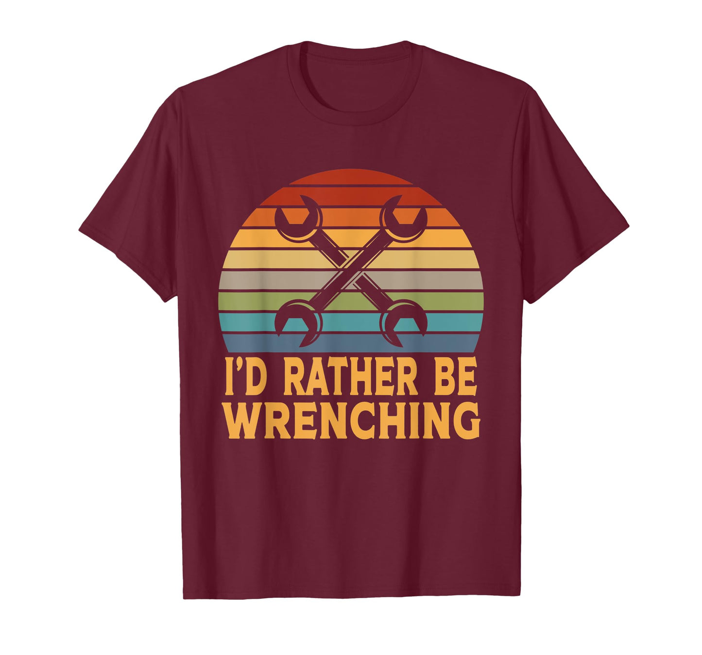Funny I'd Rather Be Wrenching Auto Mechanic T-Shirt