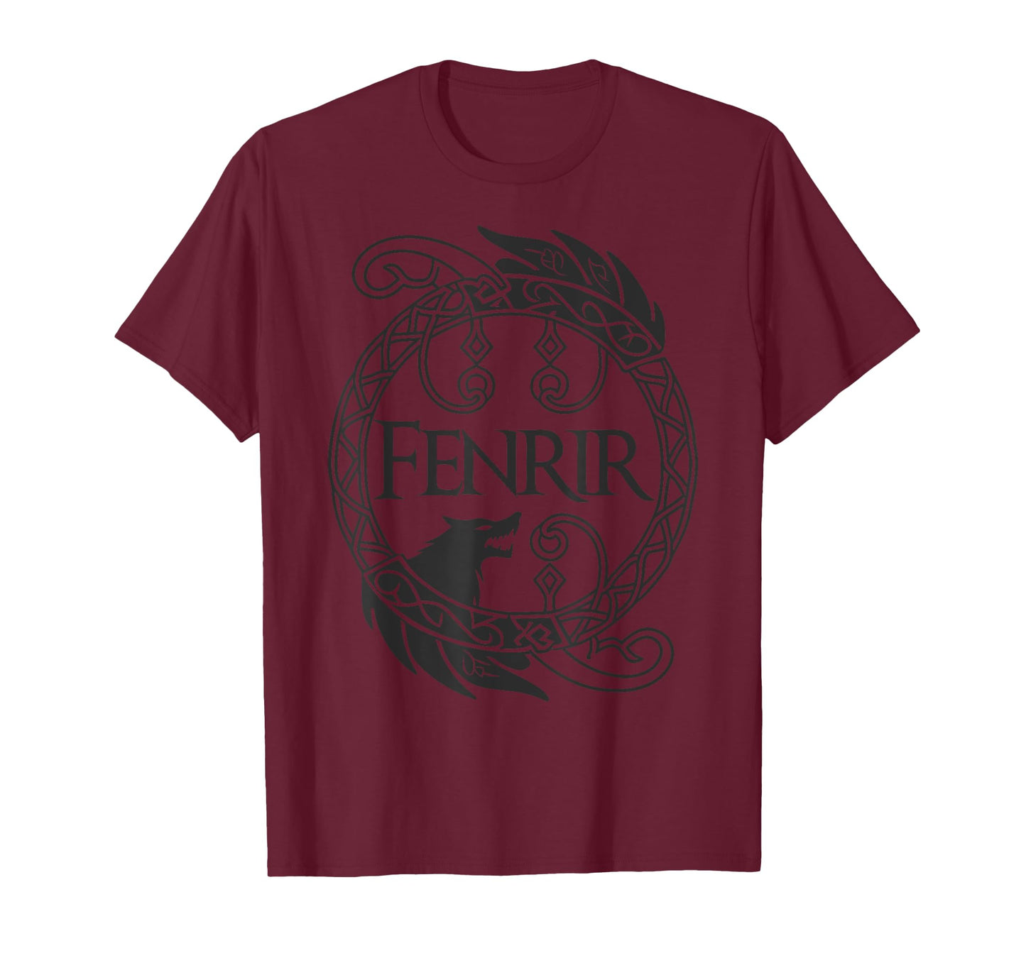 Viking Rustic Celtic Knotwork Fenrir T-Shirt