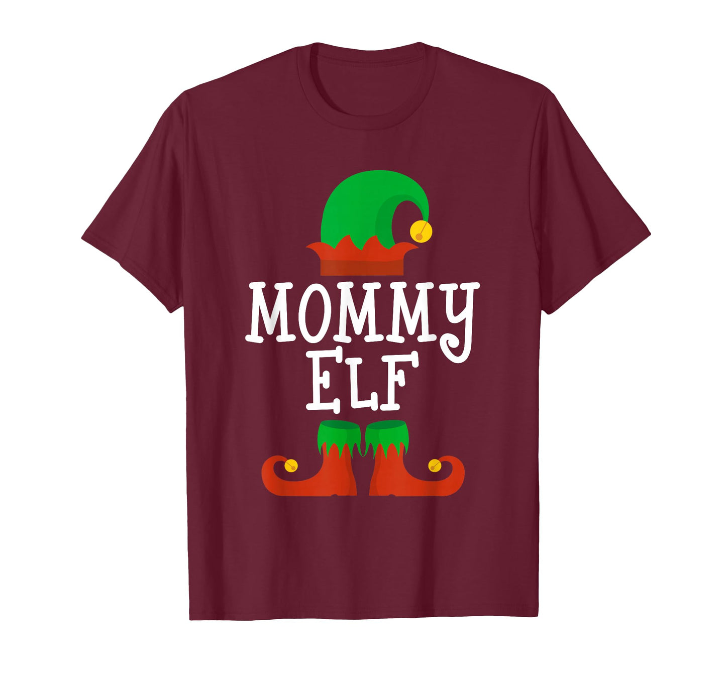 Family I'm The Mommy Elf Christmas Matching Pajama Funny T-Shirt