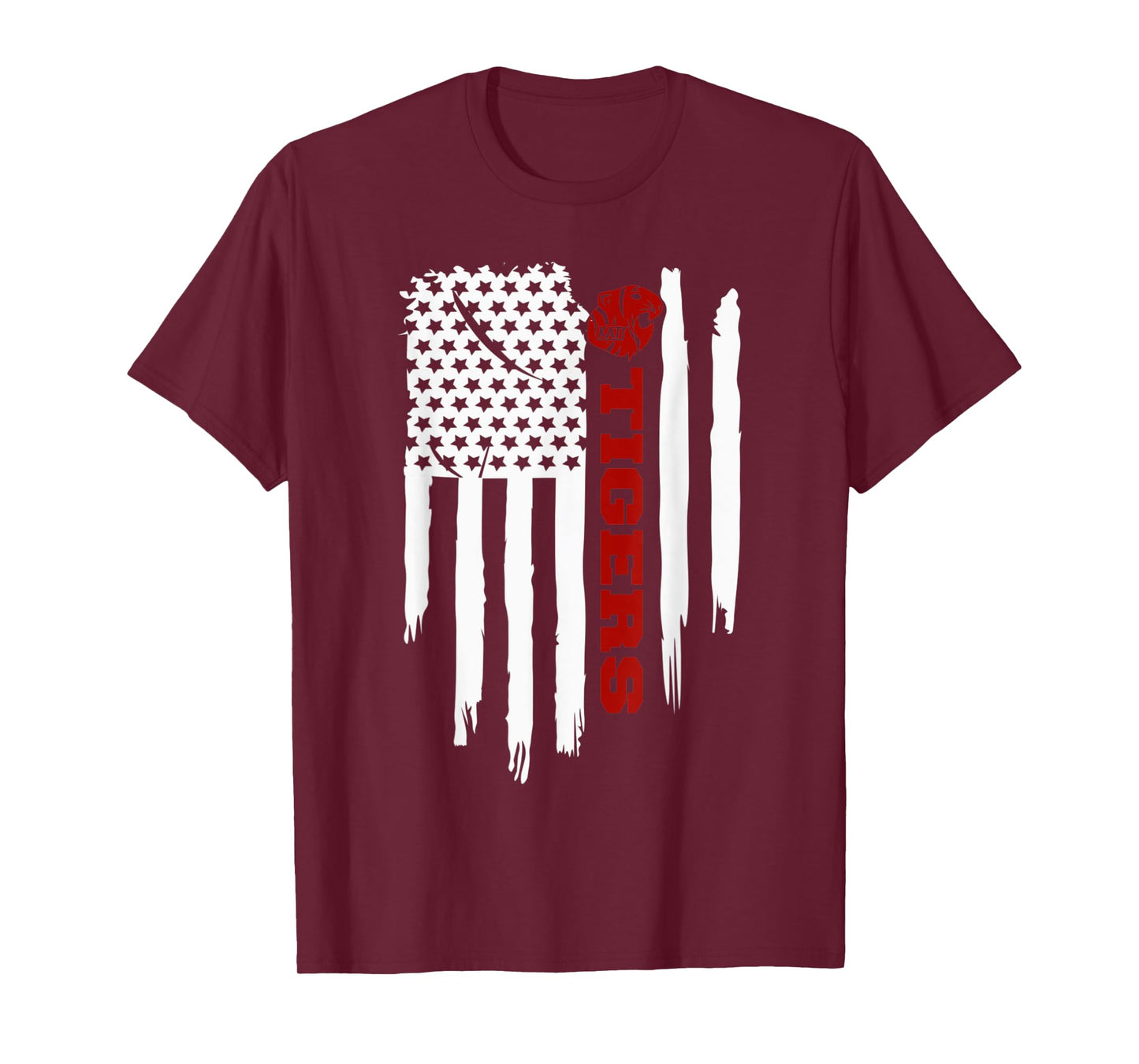 Katy Tigers, Katy, Texas American Flag T-Shirt for Women Kids Men