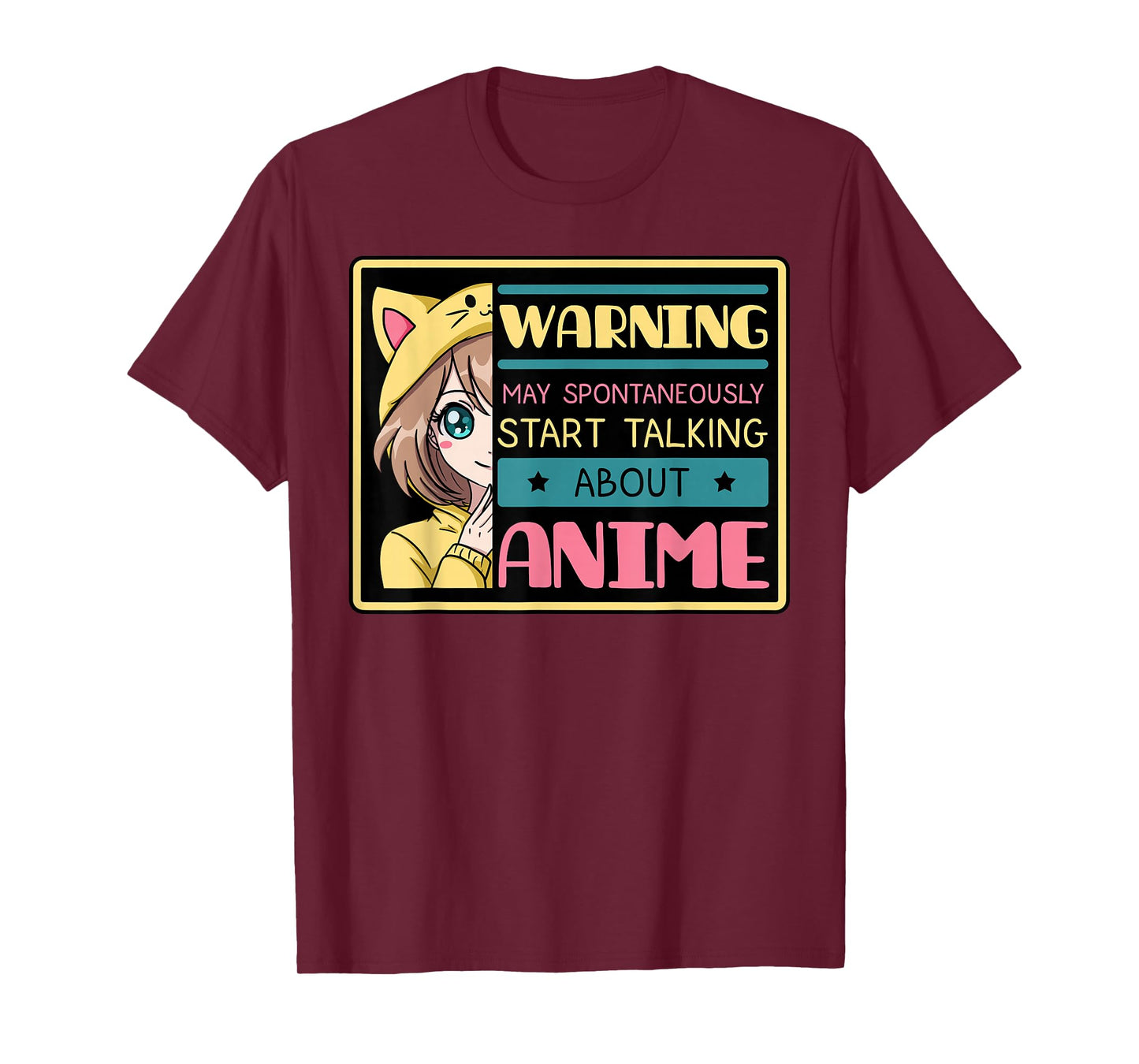 Warning May Spontaneously Start Talking About Anime T-Shirt