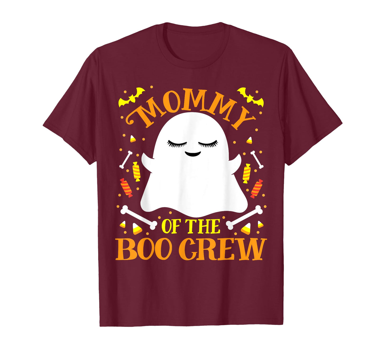 Mommy Boo Crew Ghost Matching Family Womens Mom Halloween T-Shirt