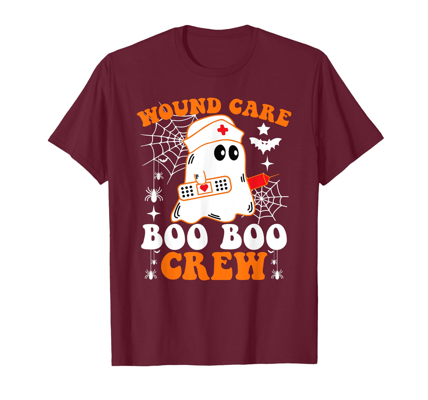 Wound Care Boo Boo Crew Shirt Funny Nurse Ghost Halloween T-Shirt