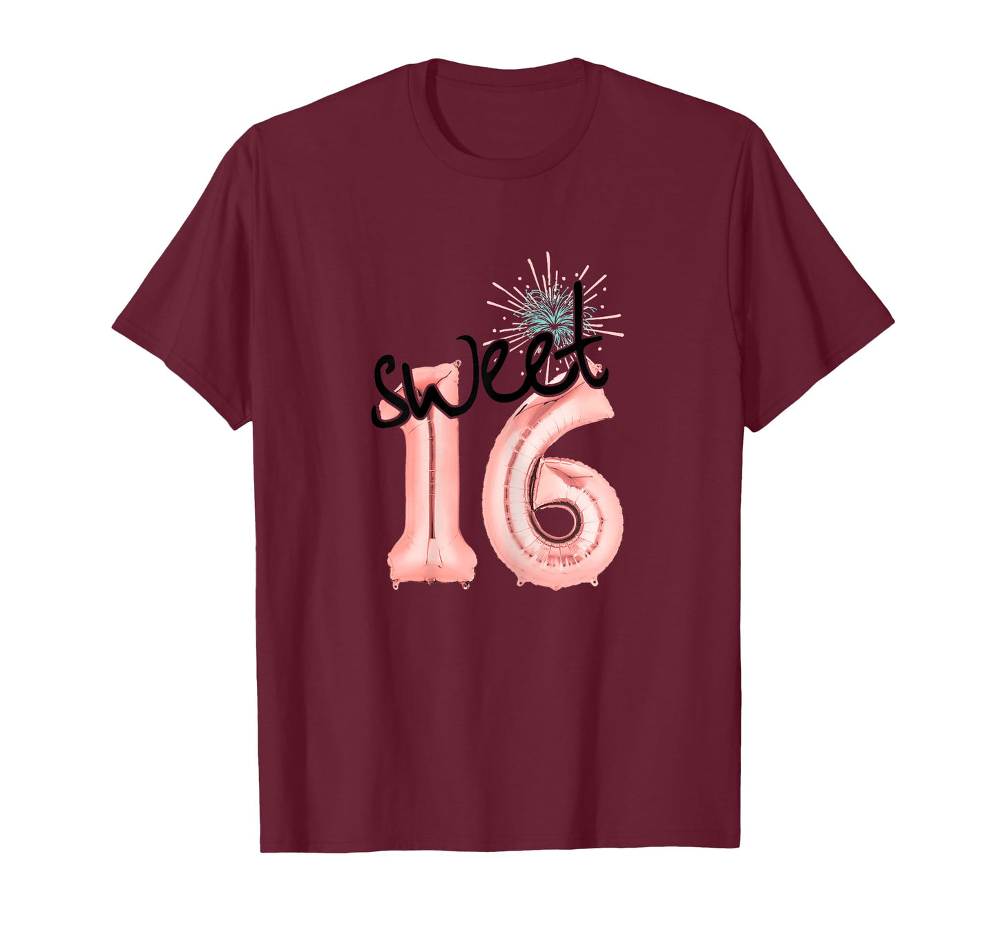 Sweet 16 Design I Rose Balloon Decoration Outfit T-Shirt