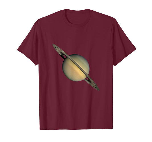 Saturn Print T-Shirt | Cool Space T Shirt T-Shirt