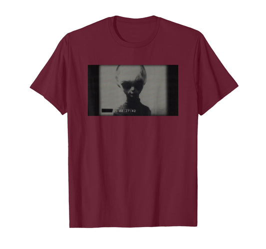 Skinny Bob Alien 1961 KGB Video Real Grey Alien T-Shirt