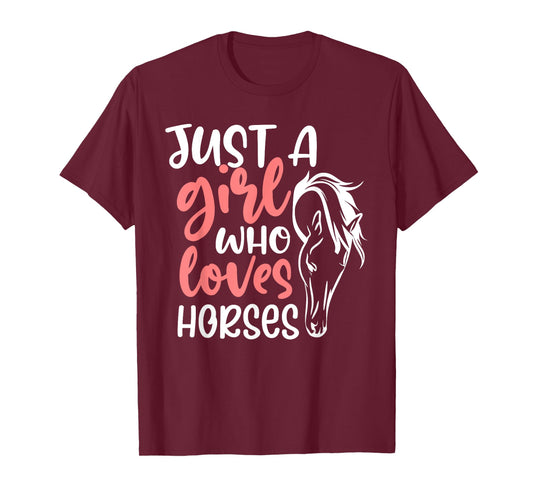 Horse Lover Equestrian Horseback Riding Girls Western T-Shirt