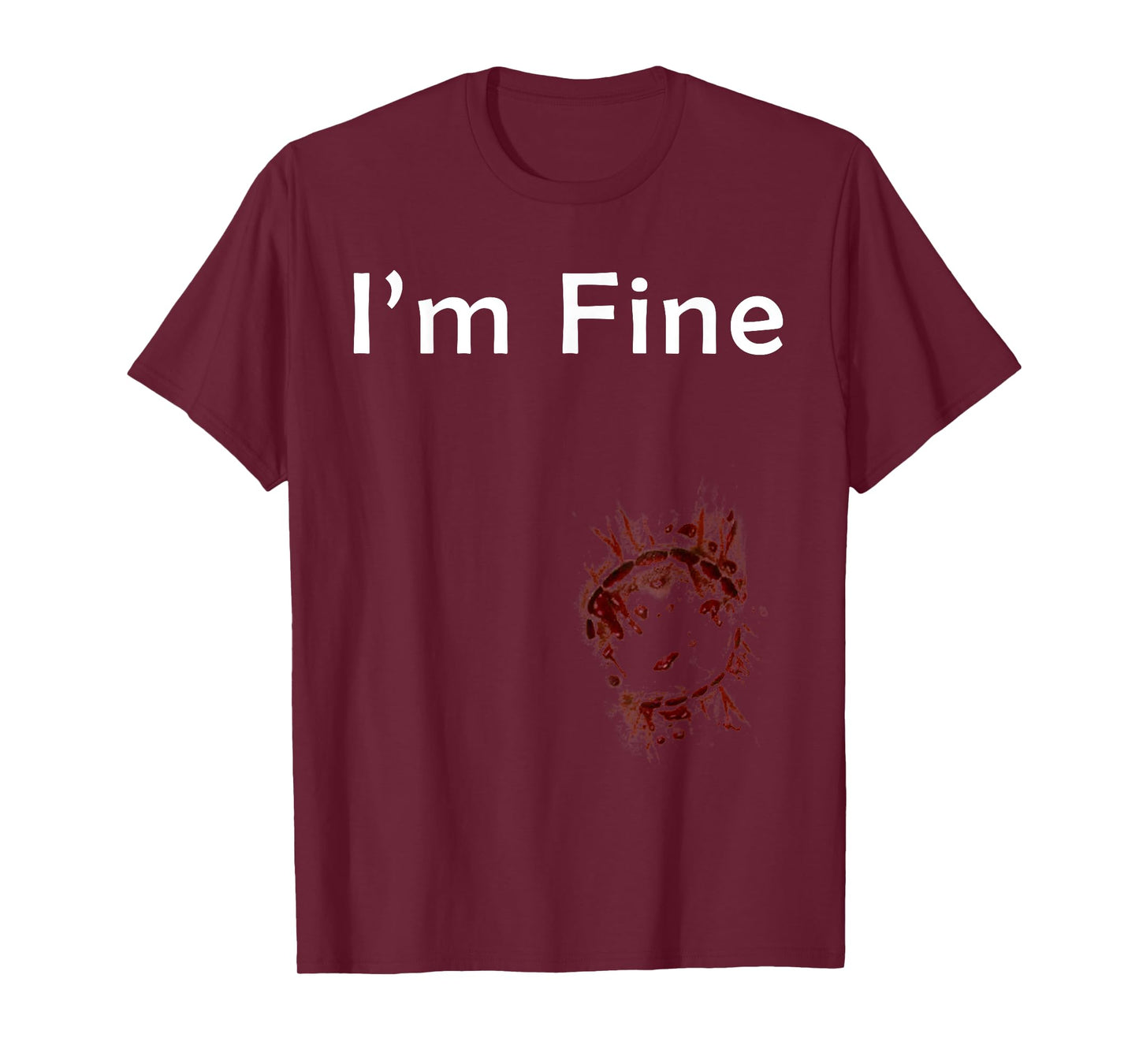 I'm Fine zombie bite T-Shirt