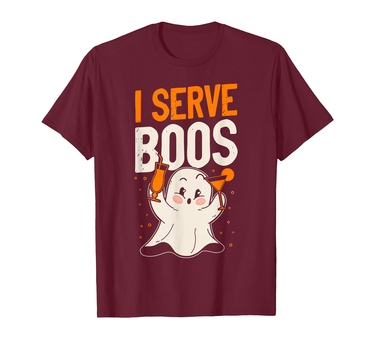 Bartender Mixologist Halloween Pun I Serve Boos T-Shirt
