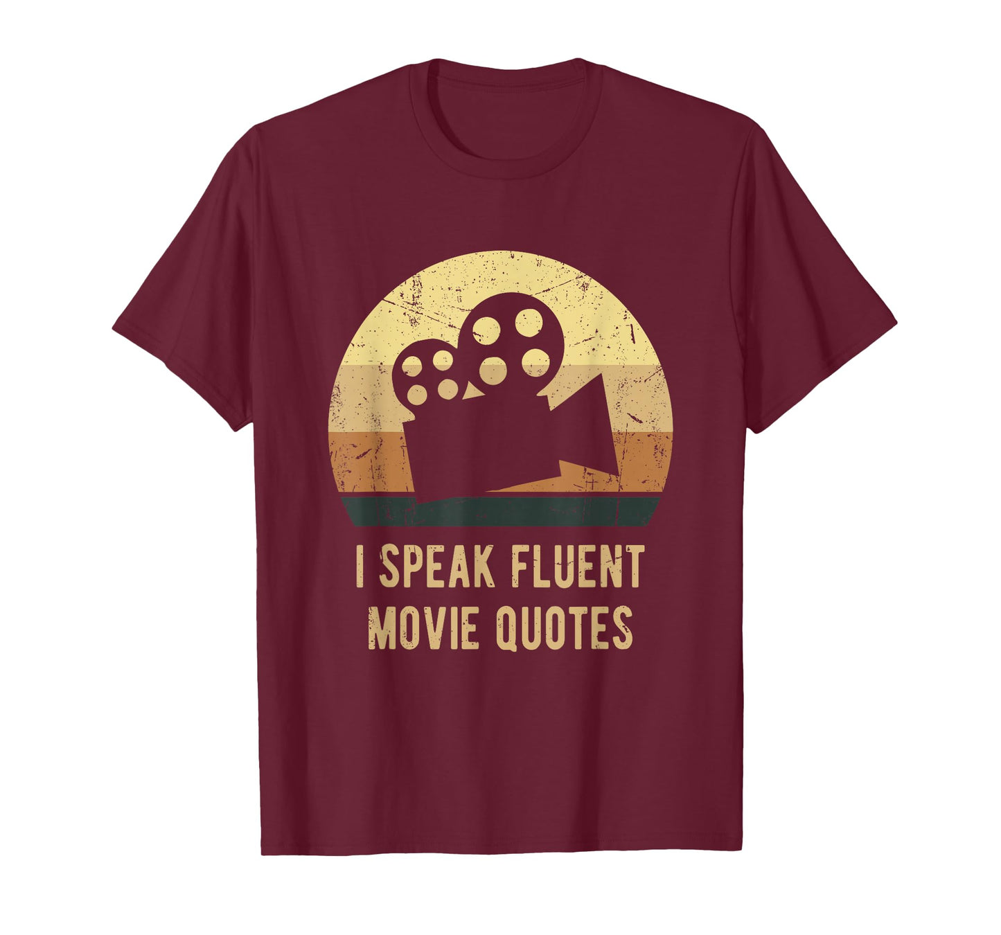 I Speak Fluent Movie Quotes Vintage Funny Movie Lover Gift T-Shirt