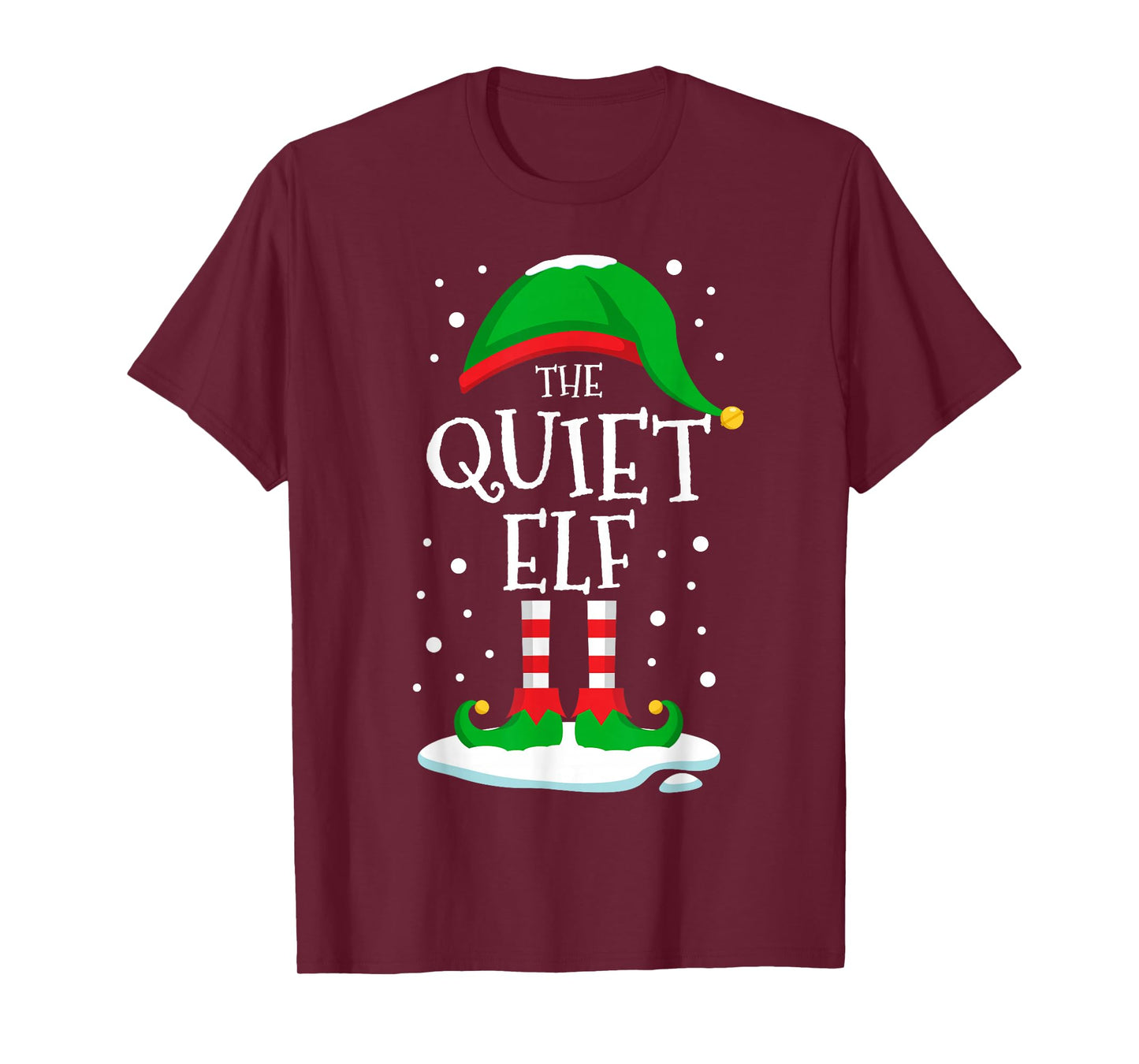 The Quiet Elf Christmas Family Matching Xmas Group Funny T-Shirt