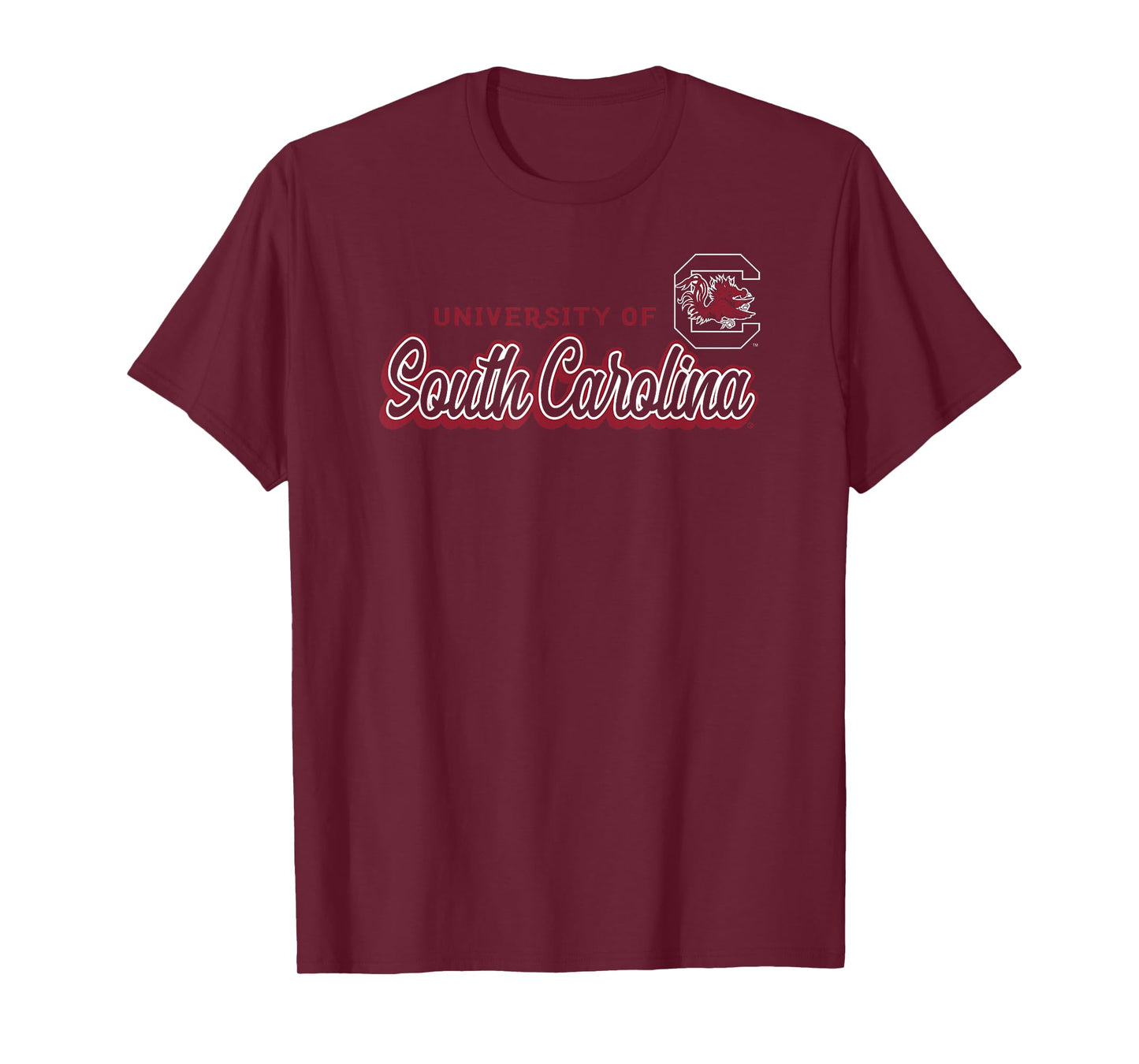 South Carolina Gamecocks Cursive Black Officially Licensed T-Shirt