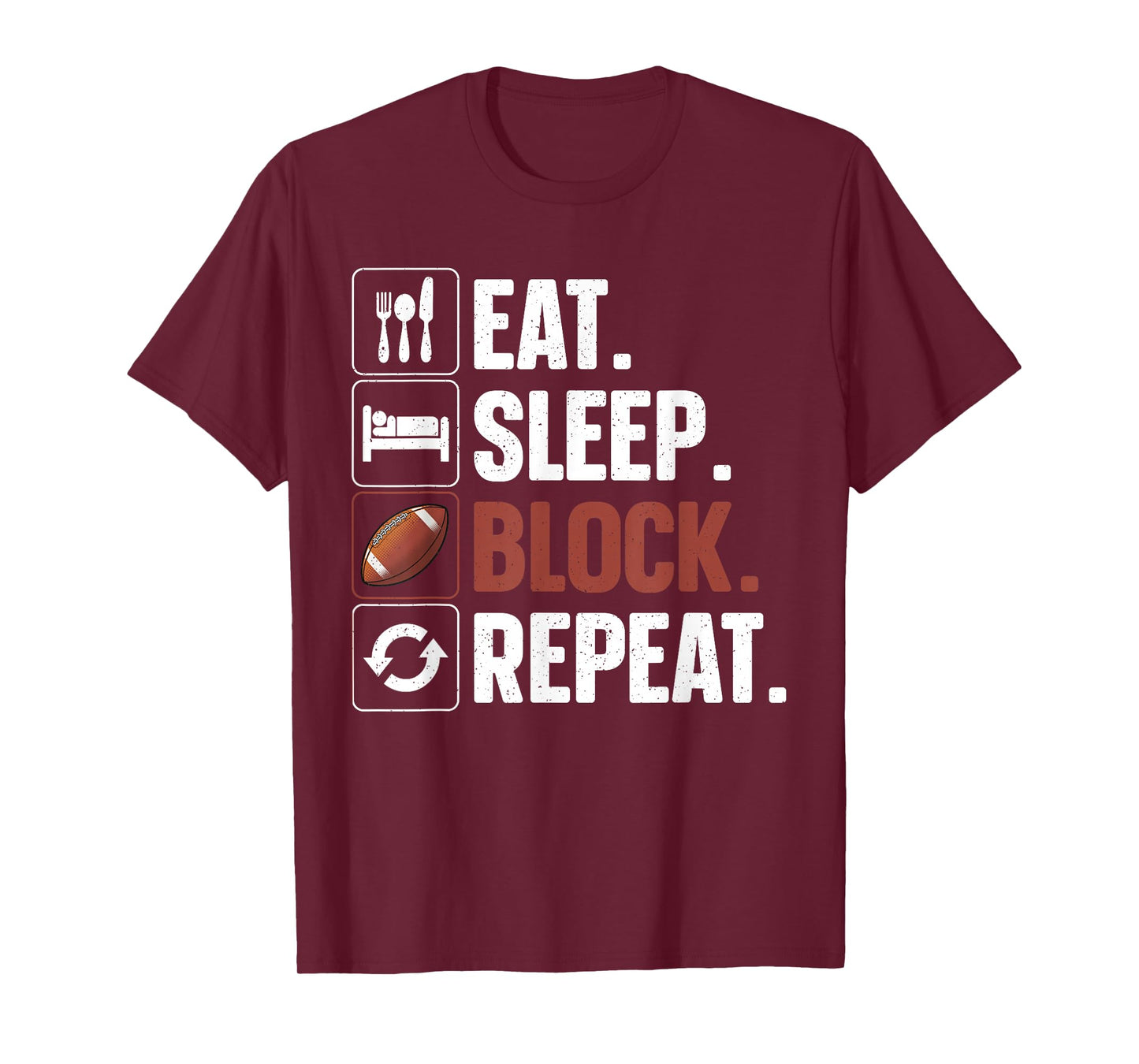 Lineman Art For Men Women Football Player Offensive Lineman T-Shirt