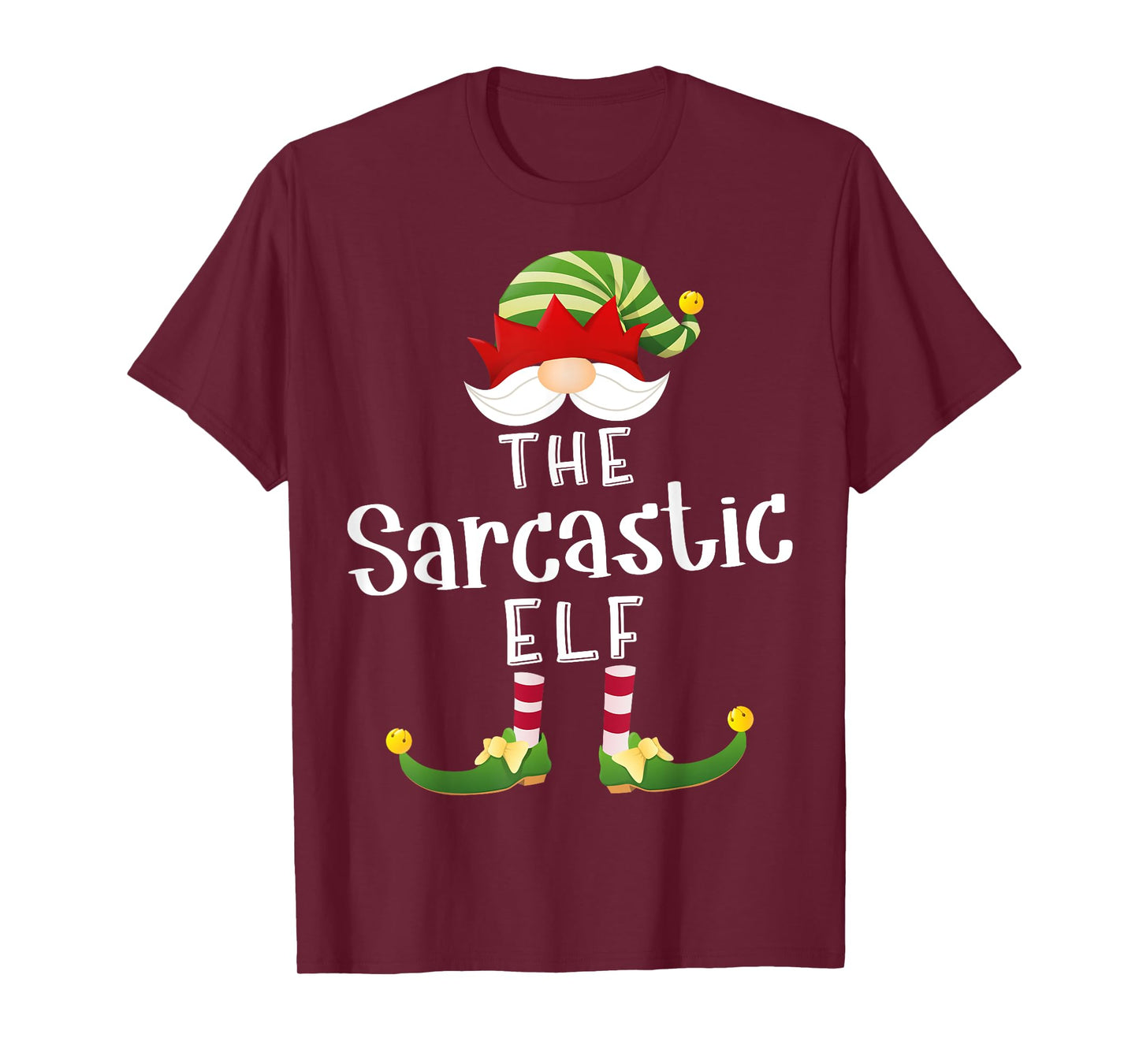 Sarcastic Elf Group Christmas Funny Pajama Party T-Shirt