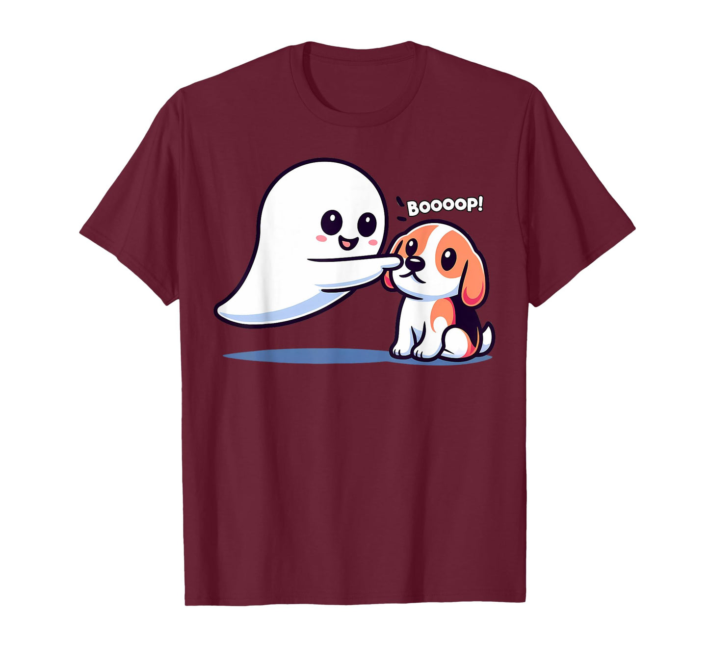 Funny Halloween Ghost Beagle Dog Boop Silly Puppy Humor T-Shirt for Men Women Kids