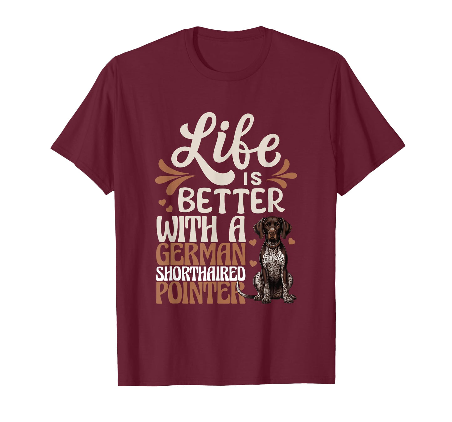 GSP Hunting Dog Lover Gun Dog German Shorthaired Pointer T-Shirt