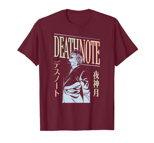 Death Note Front and Back Deny My Existence Skulls Anime T-Shirt