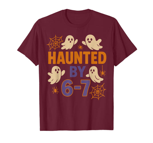 Haunted by 6-7 Funny Halloween Ghost Teacher Humor T-Shirt