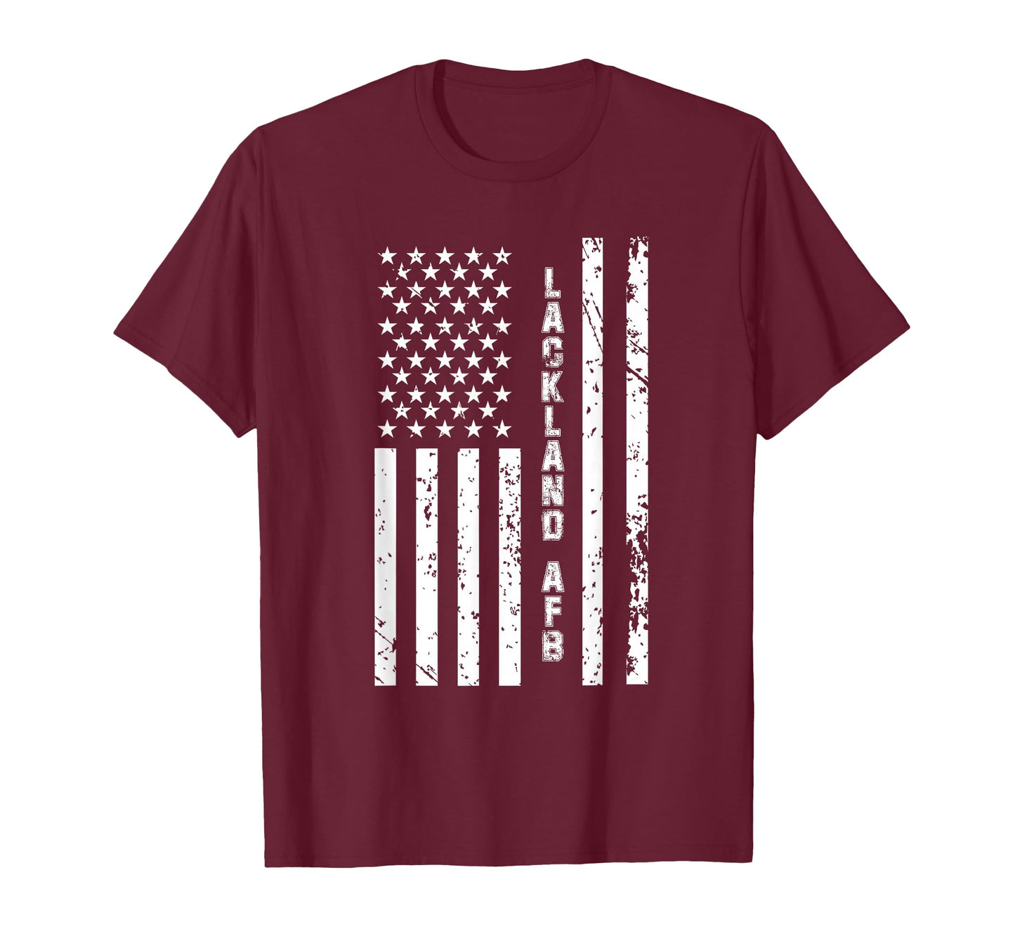 Lackland AFB United States Distressed US Flag T-Shirt