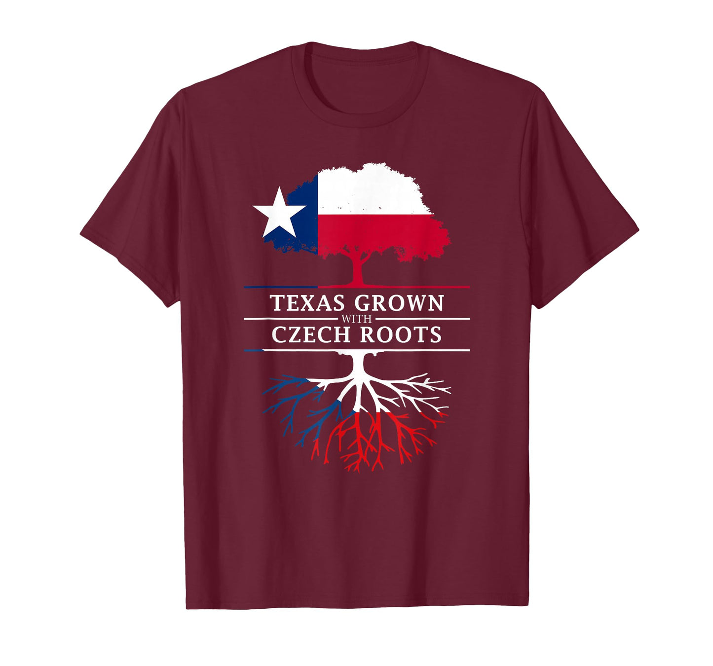 Texas Grown with Czech Roots - Czech Republic T-Shirt