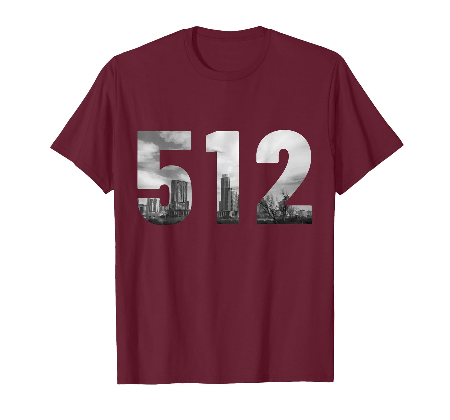 Austin 512 Area Code Skyline Texas Pride Vintage T-Shirt