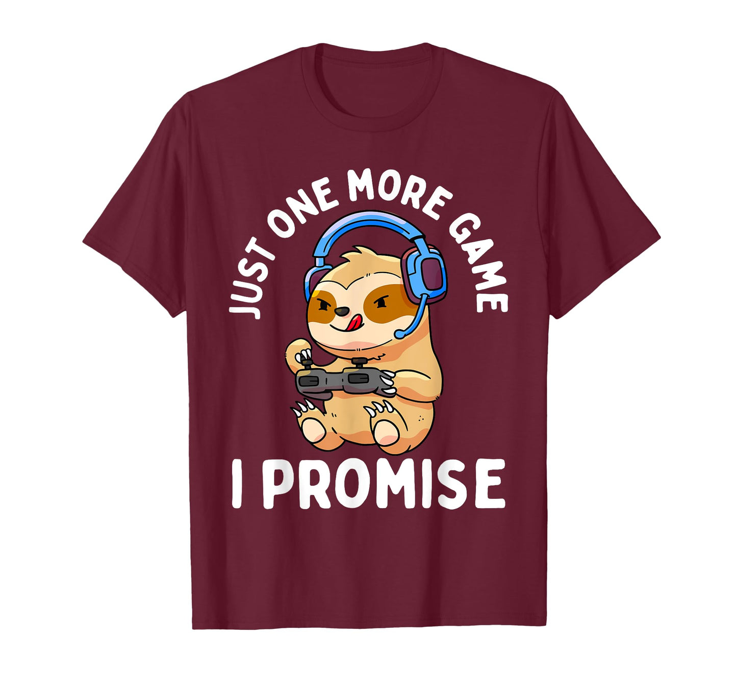 Gamer Sloth Gaming Lover Video Game Boys Girls Gift T-Shirt