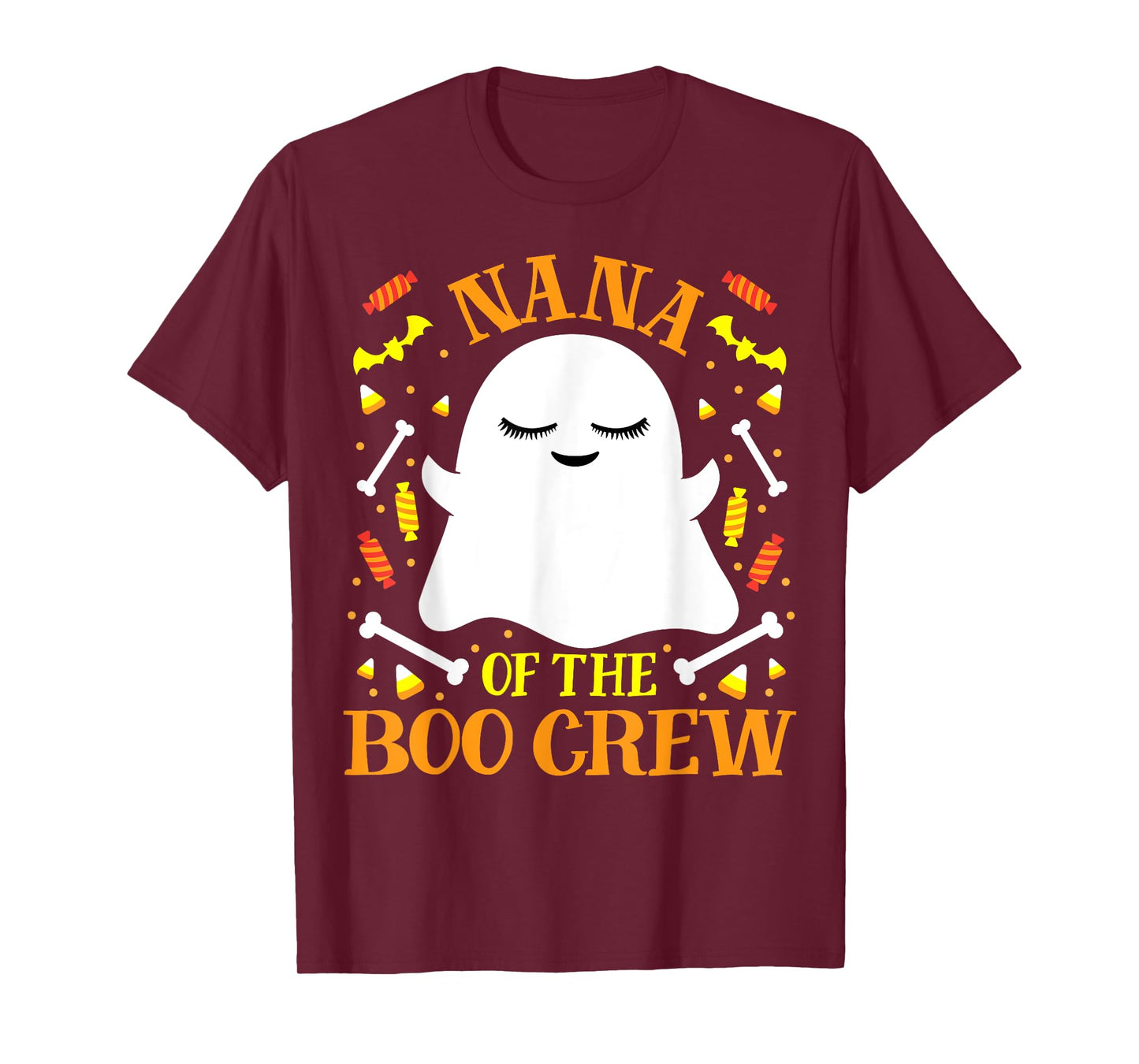 Nana Boo Crew Ghost Matching Family Set Grandma Halloween T-Shirt