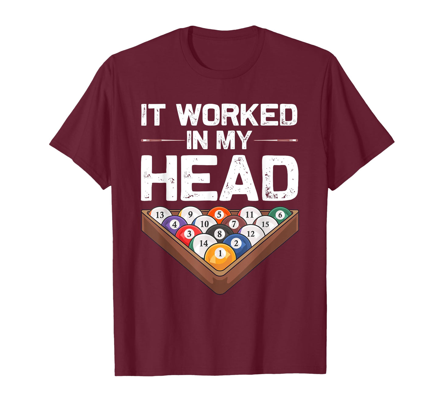 Funny Pool Billiards Design For Men Women Pool Game Players T-Shirt