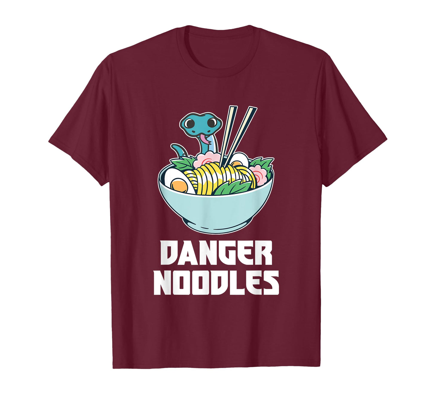 Danger Noodles, Snake Kawaii Anime Funny Ramen Soup Snakes T-Shirt