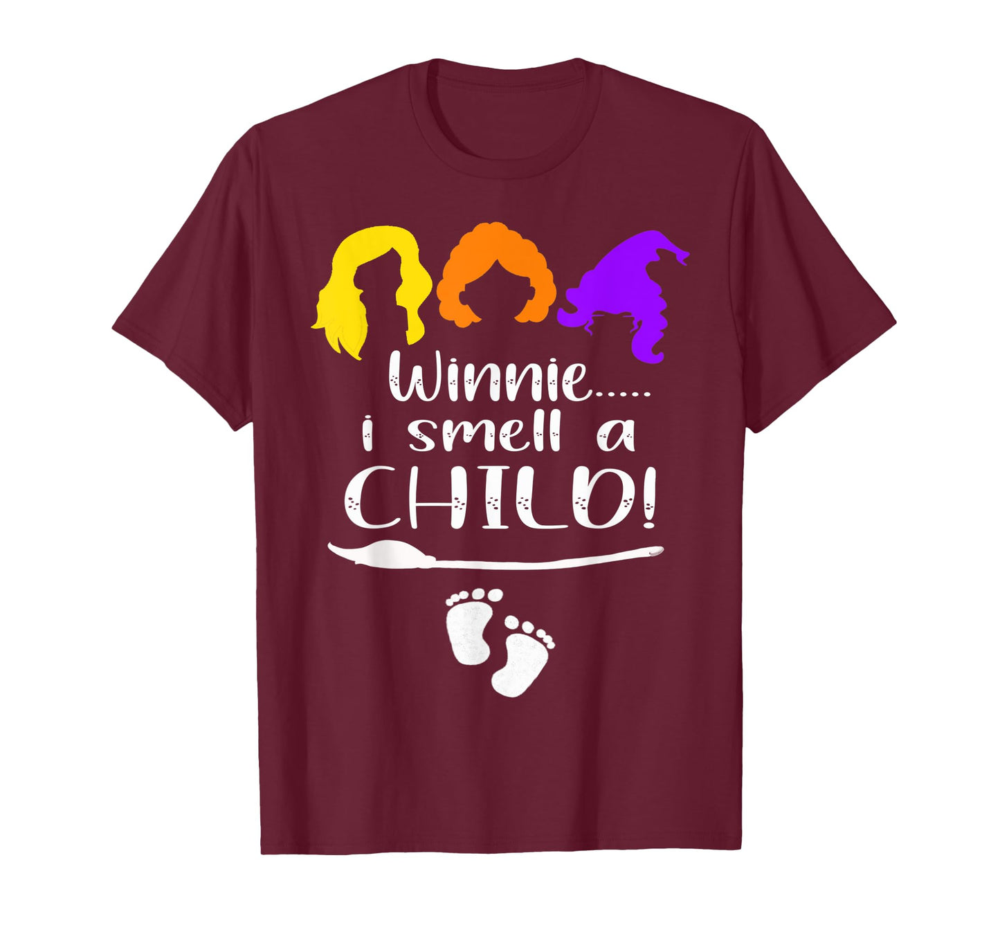 Winnie I smell A Child Halloween Pregnancy Announcement Mom T-Shirt