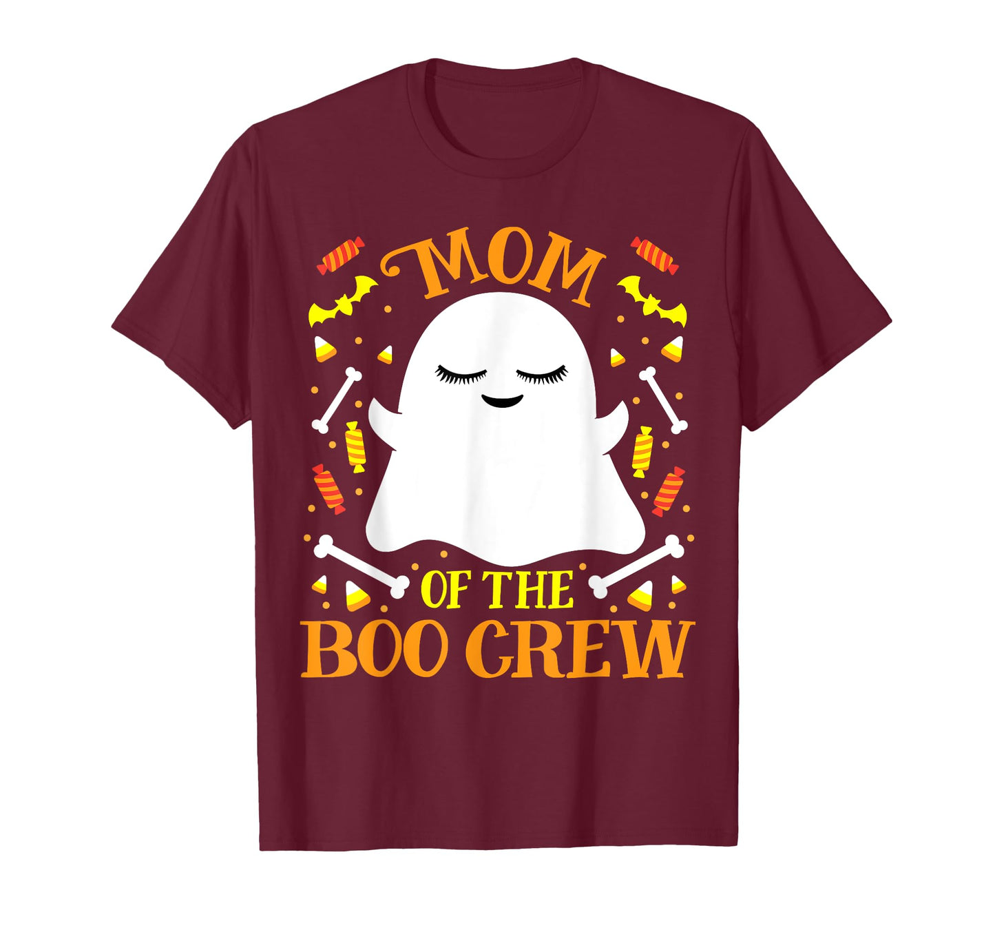 Mom Boo Crew Ghost Matching Family Set Mommy Halloween T-Shirt
