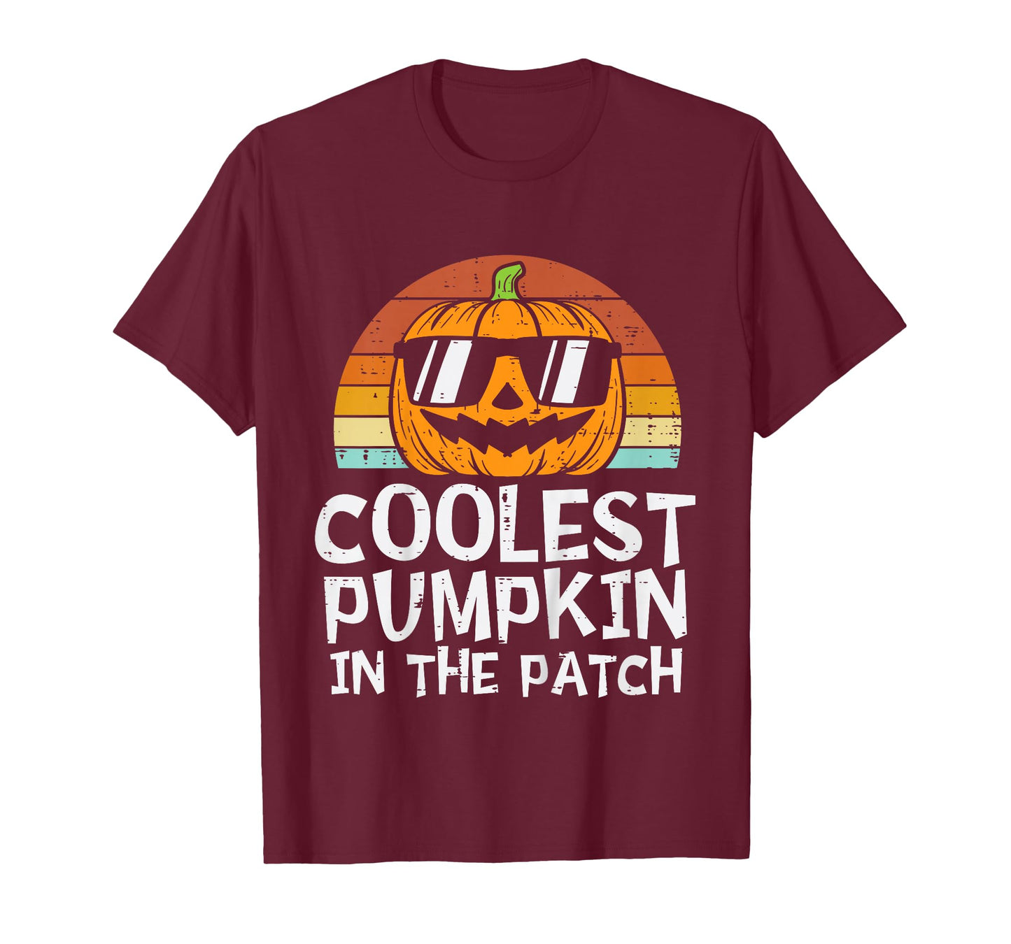 Kids Coolest Pumpkin In The Patch Toddler Boys Halloween Kids T-Shirt