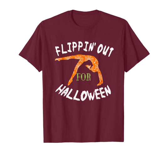 Girls Flipping out For Halloween Gymnastics Gift Tshirt T-Shirt