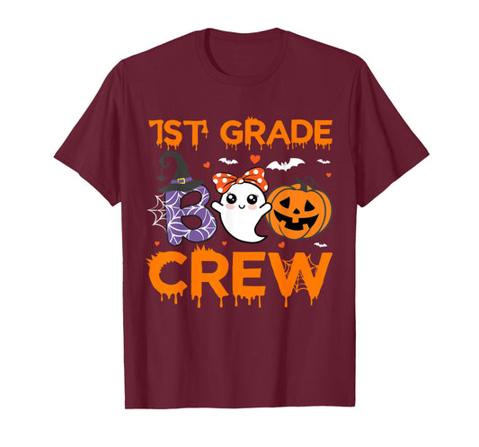 1st Grade Boo Crew Teacher Student Halloween Costume T-Shirt