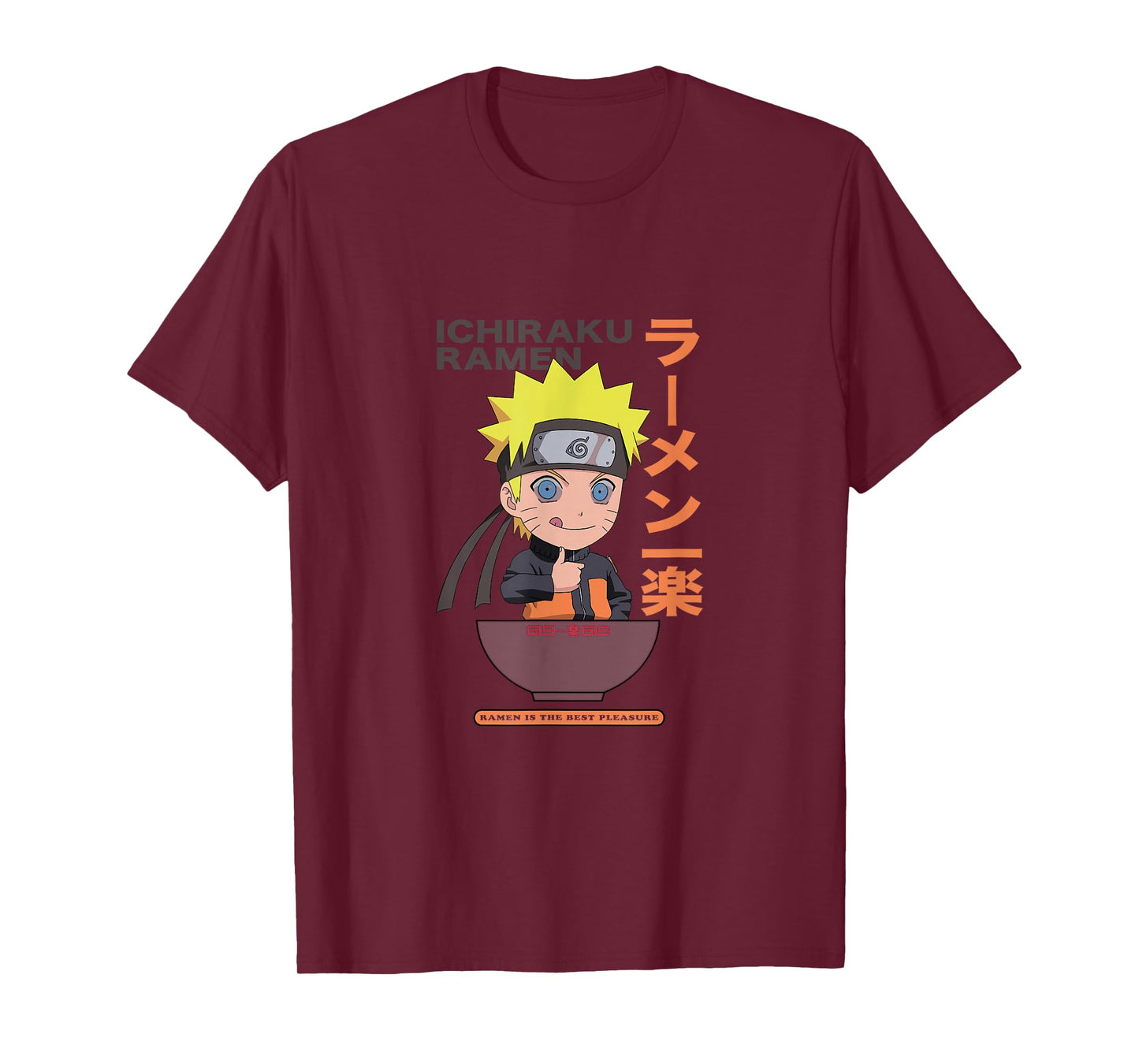 Naruto Naruto Shippuden Ichiraku Ramen T-Shirt - Unisex-Kids, Black, S