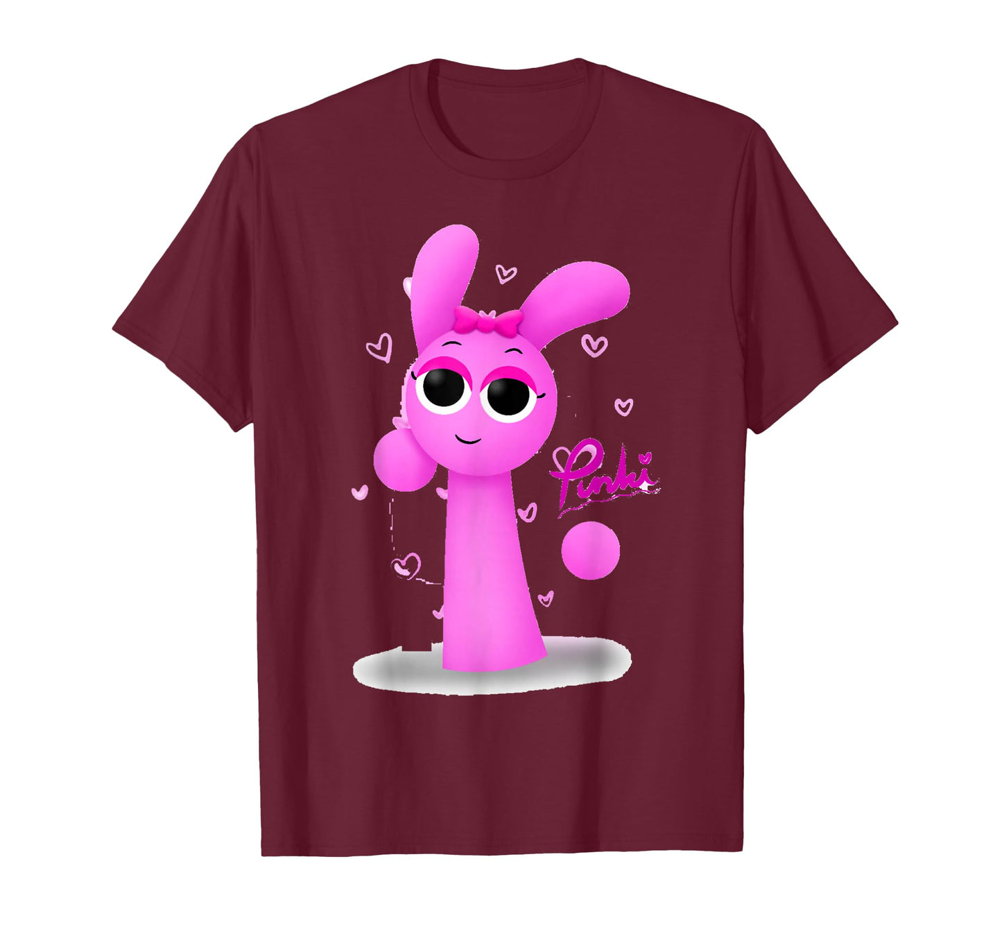 Pinki 3D from Sprunky | Simon Jevin Oren Funbot T-Shirt