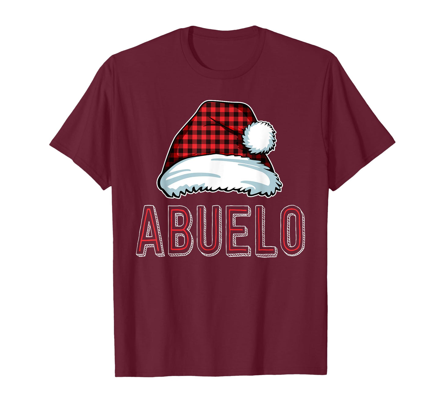 Abuelo Red Buffalo Plaid Family Matching Christmas Latino T-Shirt